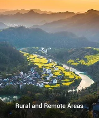 rural and remote areas