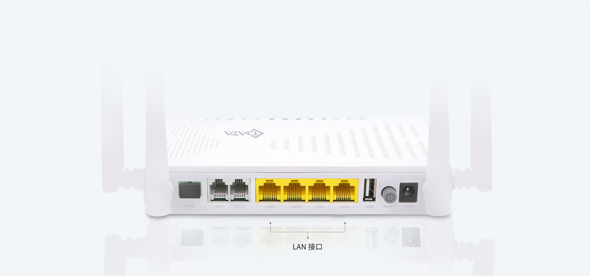 4*GE 端口，提供更高带宽，传输更多数据